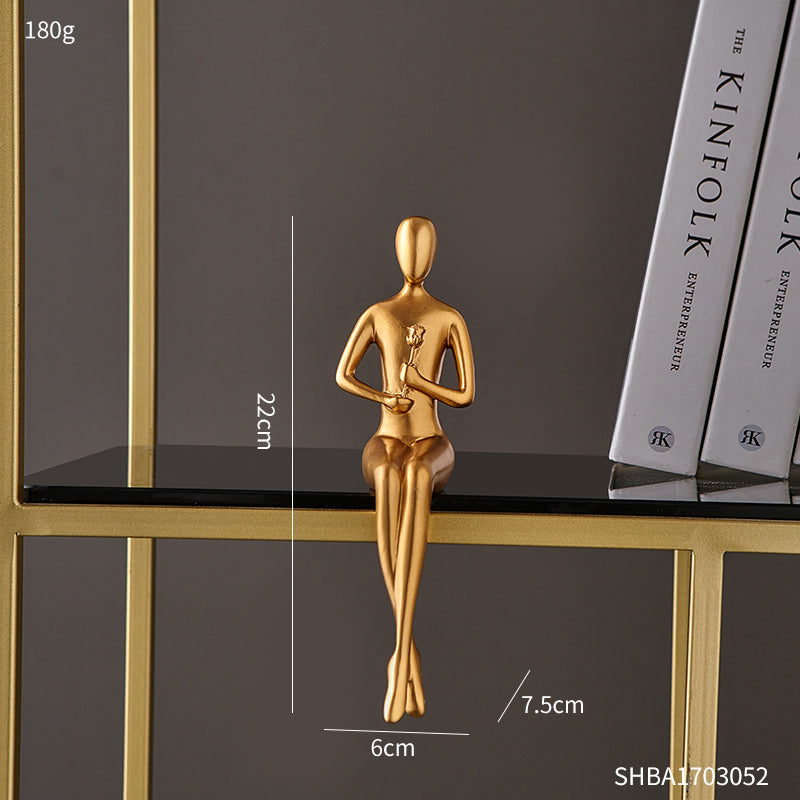 Light Luxury Artistic Figure Sculpture Ornaments PearlNestDecor.com