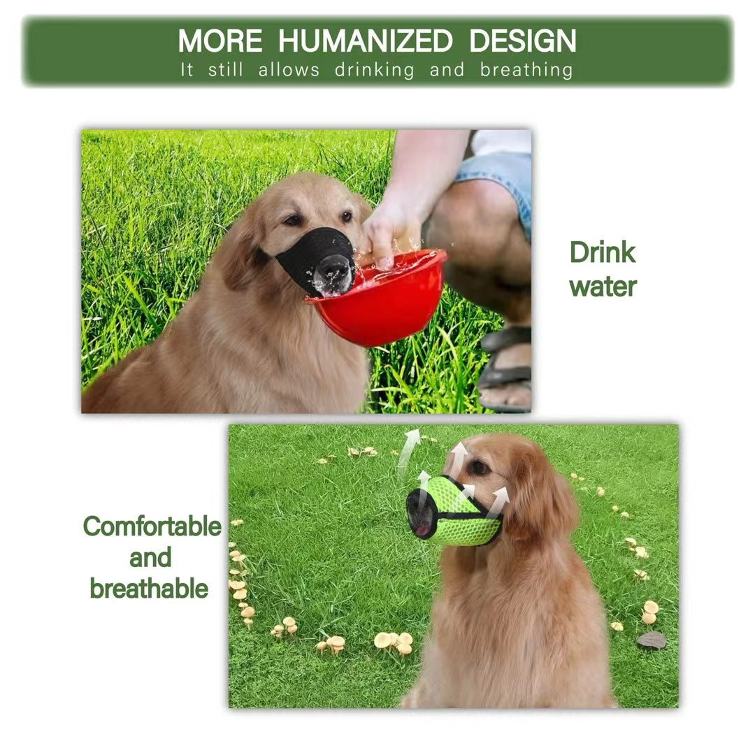 Dog Muzzle Medium Sized Muzzle For Biting And Barking Breathable Mesh Dog Muzzle For Chewing Dog Muzzle With Adjustable Buckle Pets Fashion