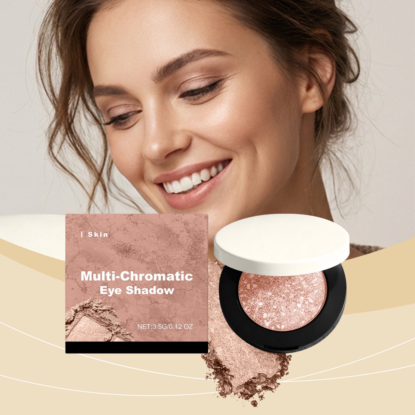Shimmering 3D Eyeshadow Skin Tone