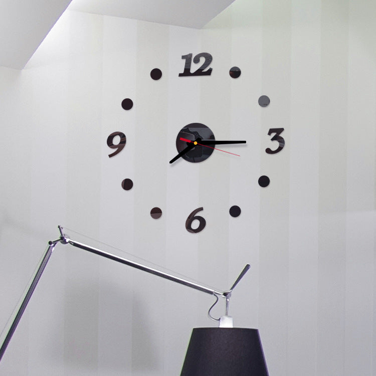 Creative Acrylic Silent Mirror Decorative Wall Clock PearlNestDecor.com