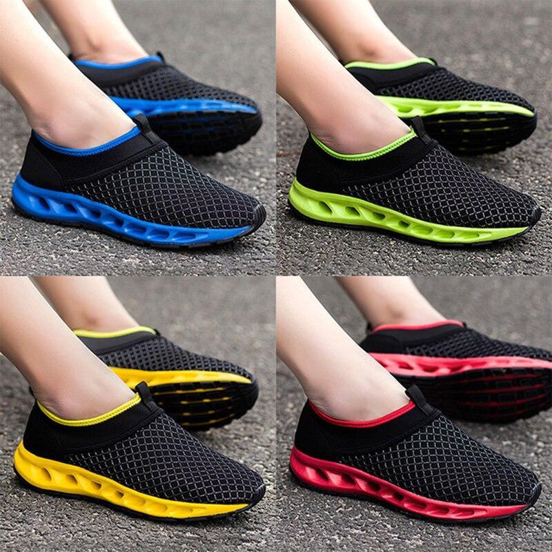 Men's Lightweight Mesh Slip-On Running Shoes LadyShow.Store