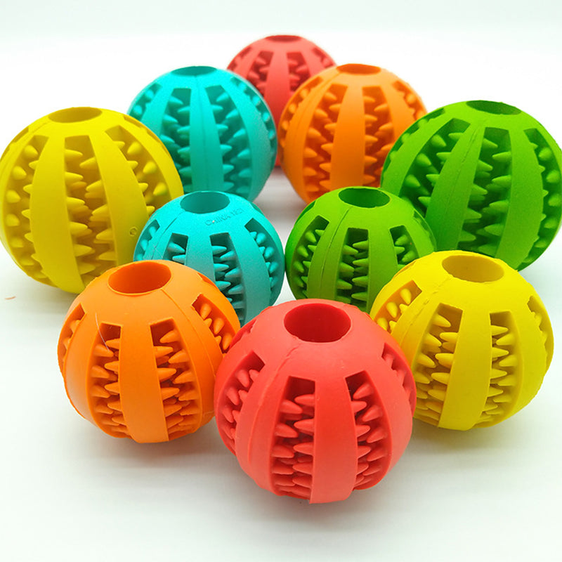 Pet Slow Feeder Dog Toy Cute Funny Rubber Dog Ball Toy Pets Fashion
