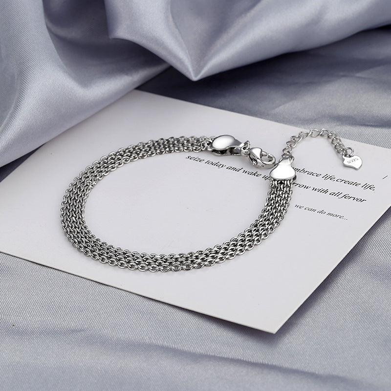 Multi-layer Lace Woven Round Beads Chain Bracelet LadyShow.Store