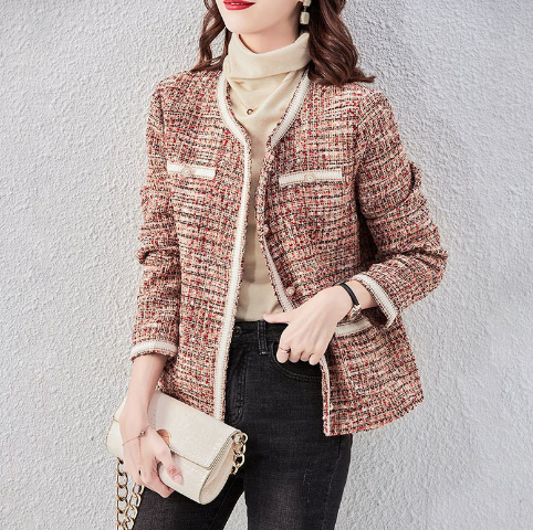 Chic Woven Jacket in Irresistible Colors for Women Pi-Mart