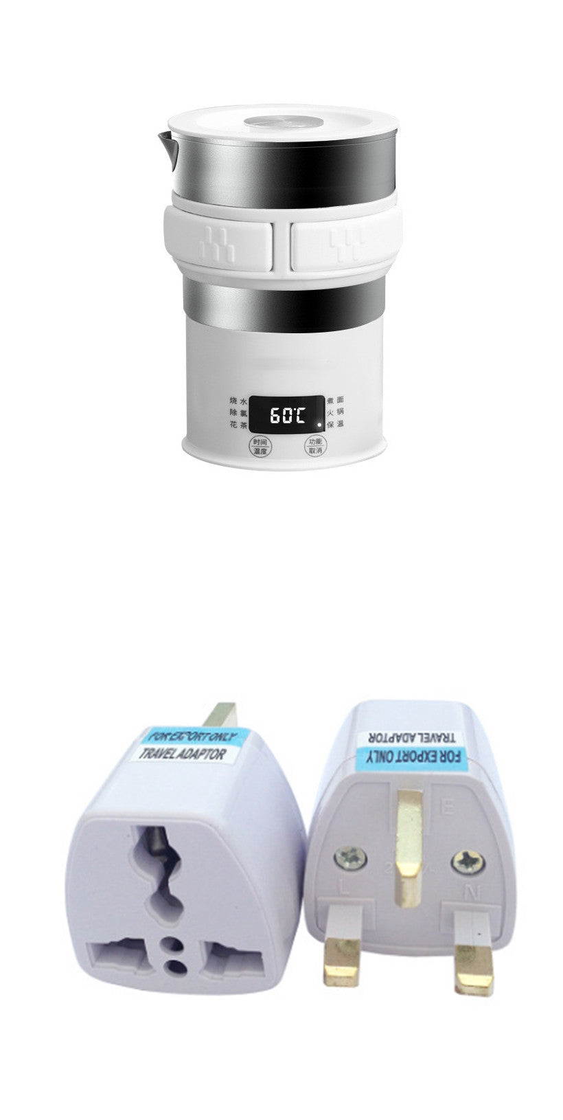 Travel Folding Electric Portable Hot Water Kettle PearlNestDecor.com