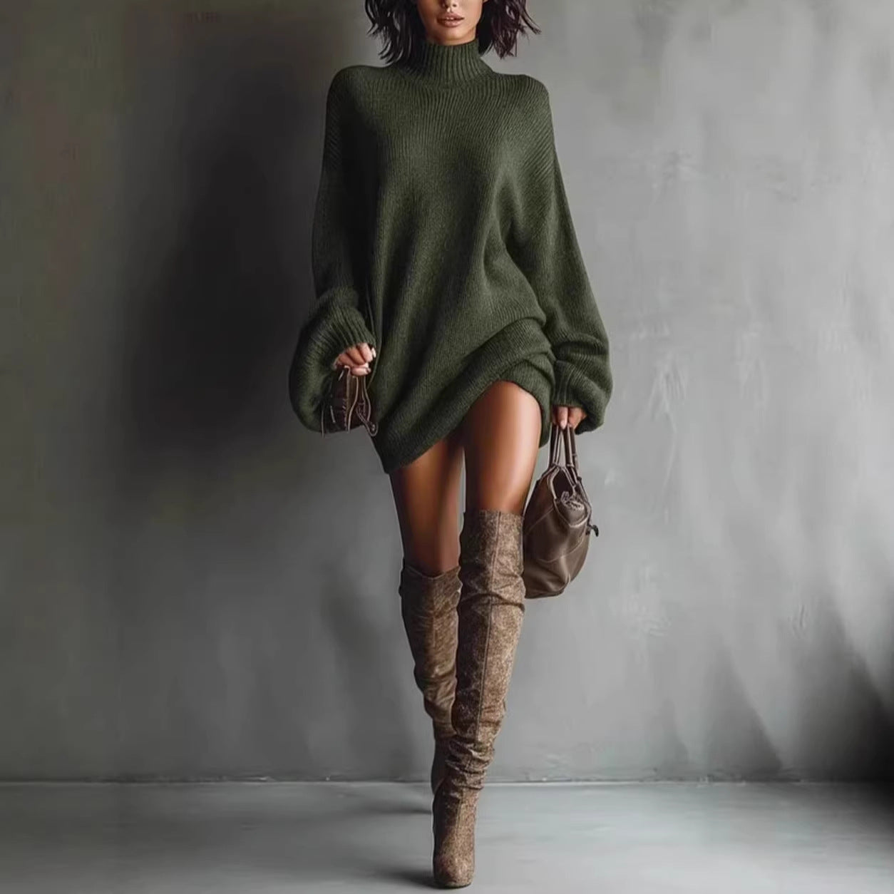 New Autumn Knitted Dress For Women NorixaFashion.com