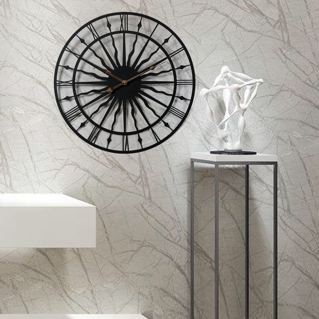 Creative Wall Clock Living Room Decoration FashionMute PearlNestDecor.com