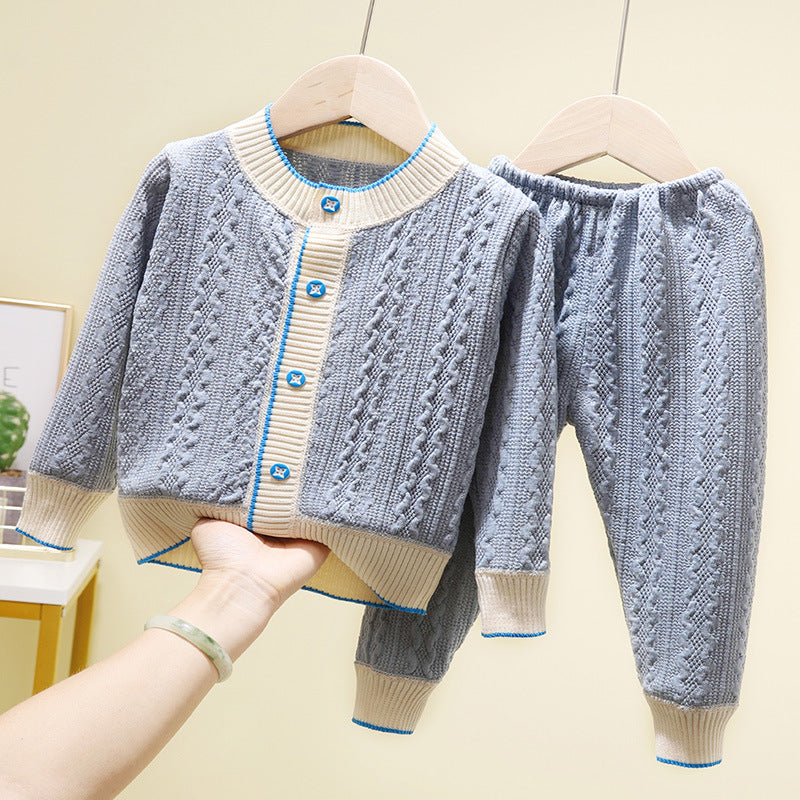 Two-piece Cardigan Jackets For Boys And Girls NorixaFashion.com