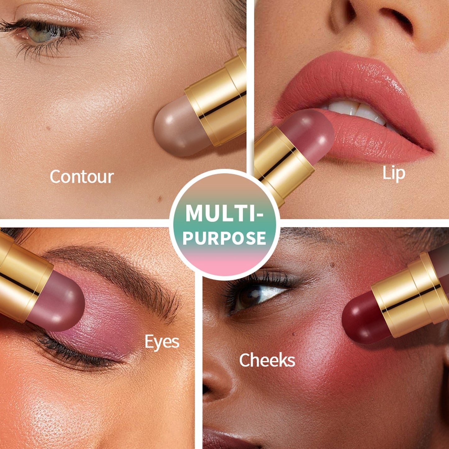Natural Nude Makeup Double-headed Three-dimensional Face Repair Blush Stick LuxuryLifeWay Online Store