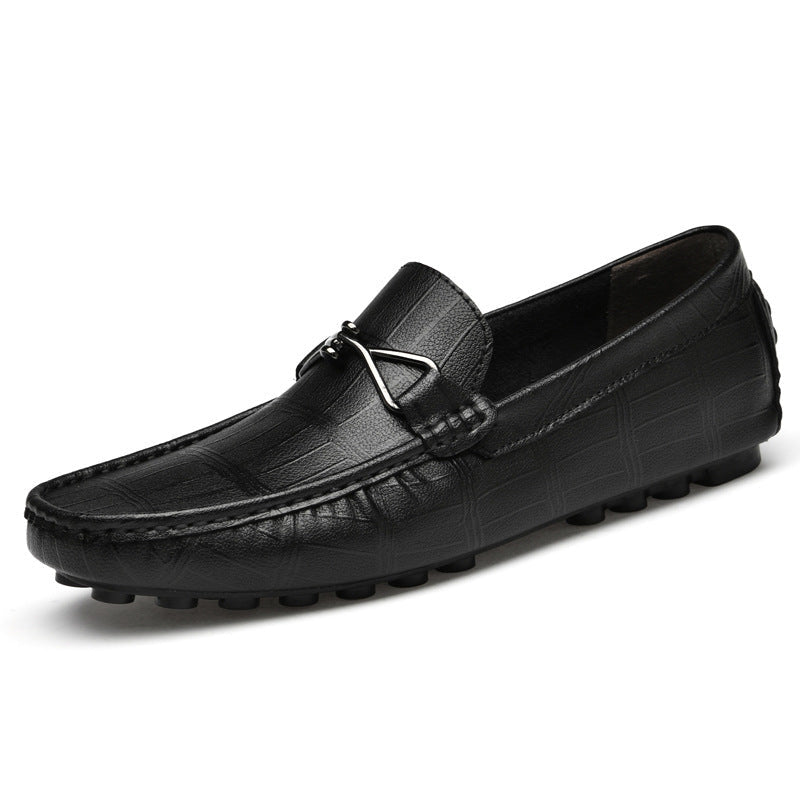 Summer New Leather Shoes Cowhide Gommino Increased 6CM Leisure LadyShow.Store