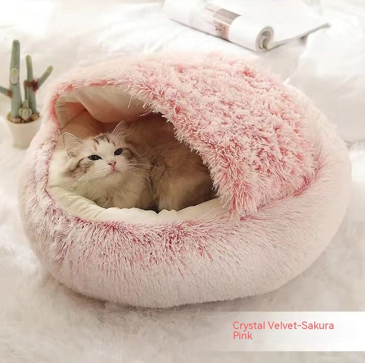 2-in-1 Plush Pet Bed Pets Fashion