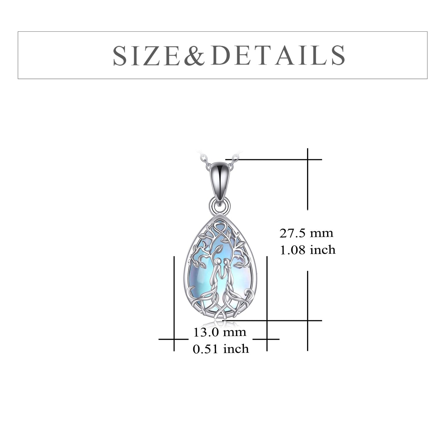 Sterling Silver Tree of Life Sister Necklace Jewelry from Sister LadyShow.Store