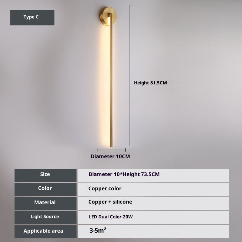 Creative Minimalist Background Wall Lamp PearlNestDecor.com