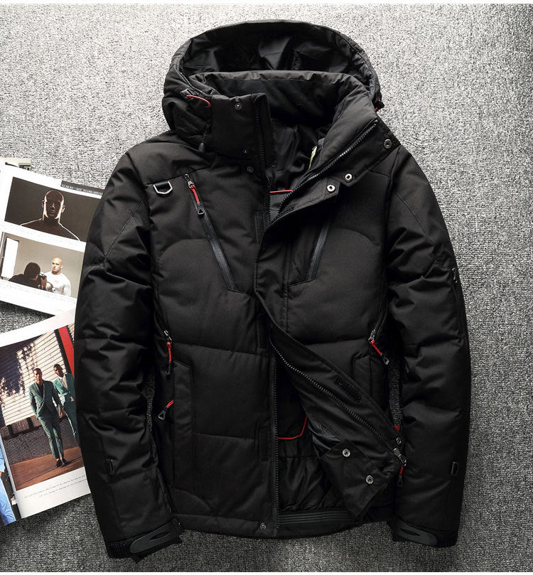 Men's Winter Slim Fit Down Jacket with Hood Pi-Mart