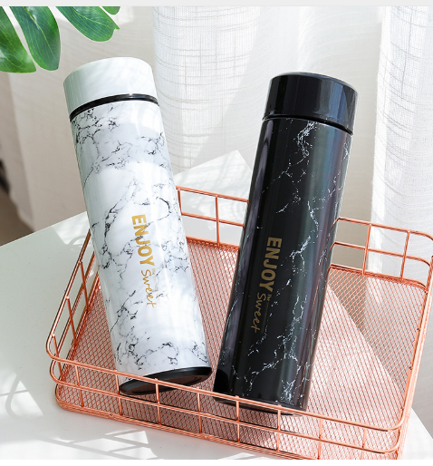 Marble Insulated Water Bottle and Cup LadyShow.Store