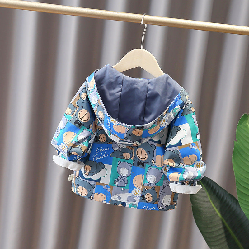 Boys And Girls Korean Style Trendy Small And Medium Children's Jackets Baby Autumn Clothes NorixaFashion.com