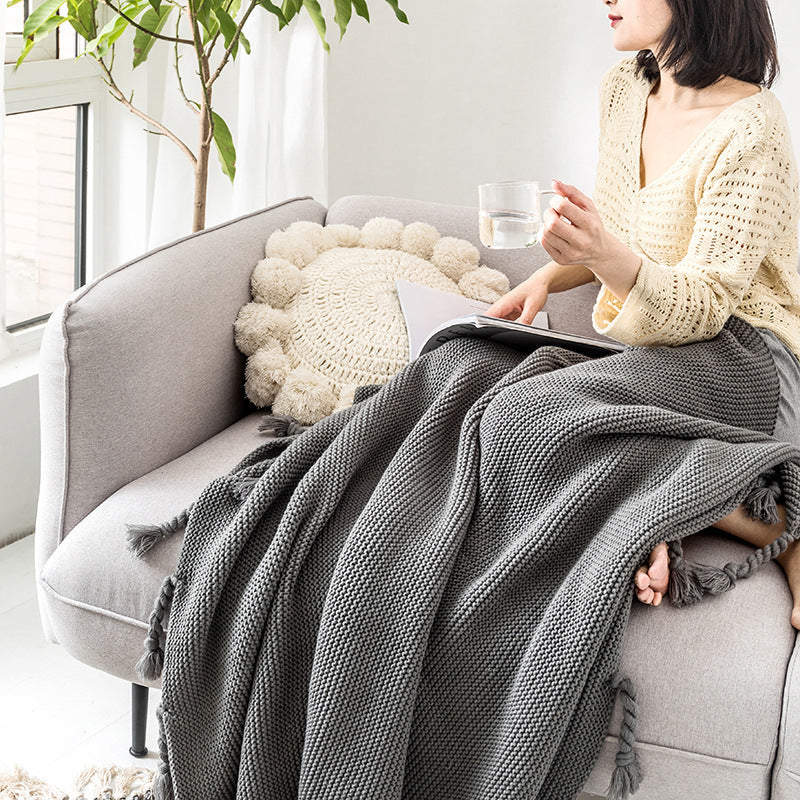 Knitted Leisure Decorative Blanket PearlNestDecor.com