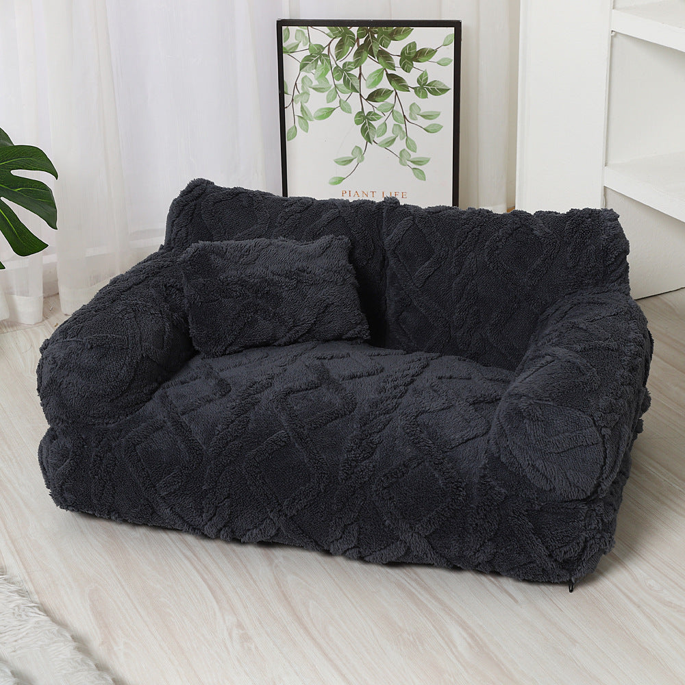 Pet Sofa Bed With Warming Features, Removable And Machine-washable Pets Fashion