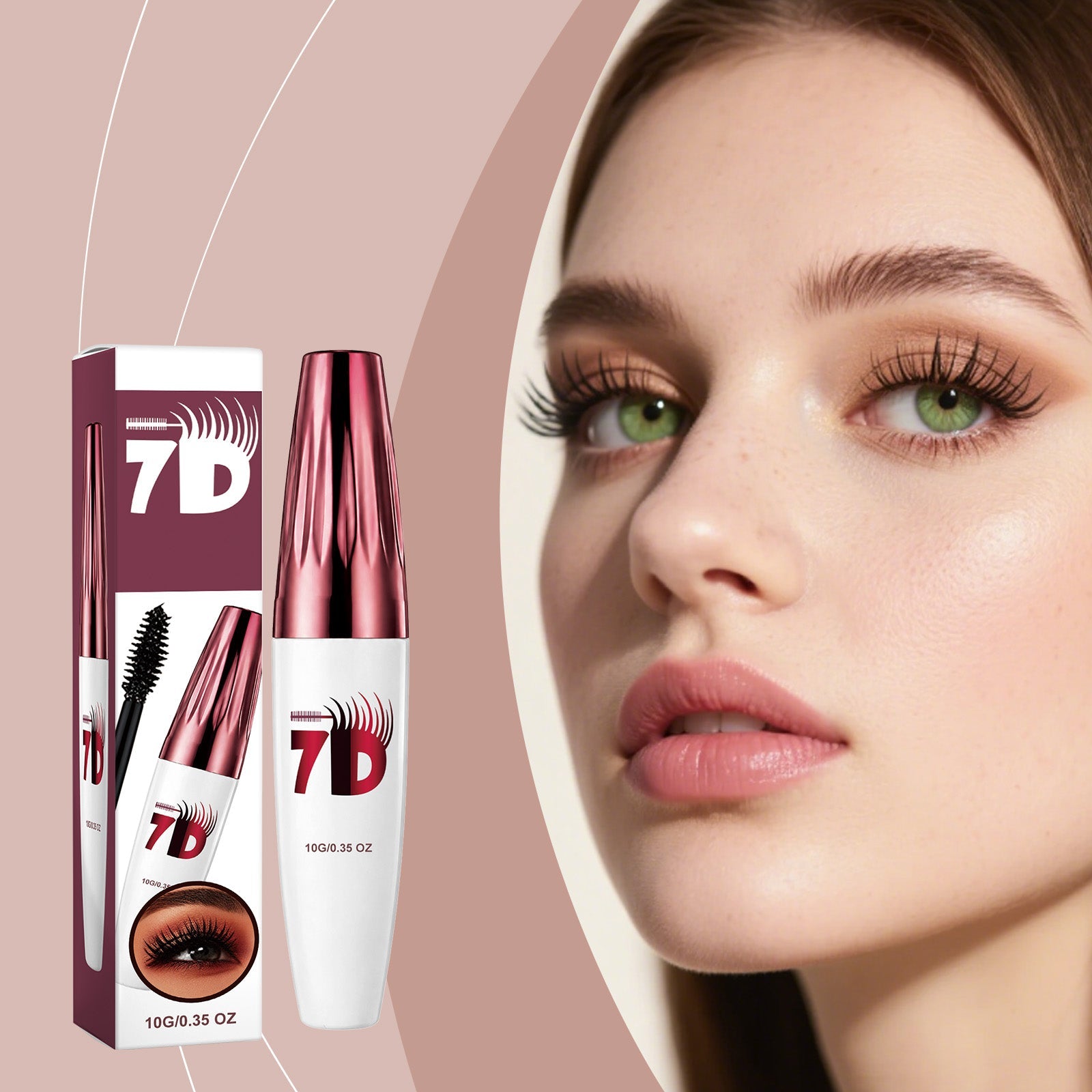 AMZ Curling 3D Mascara Black Tri Light Beauty