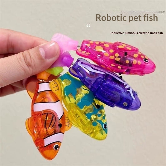 Pet Fish Simulation Light-Activated Clownfish Bathing And Splashing Toy Pets Fashion