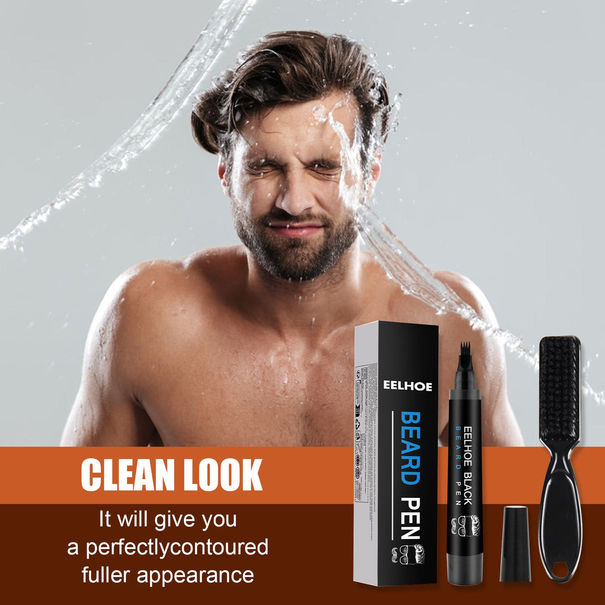 Beard Styling Pen - Black Box Tri Light Beauty