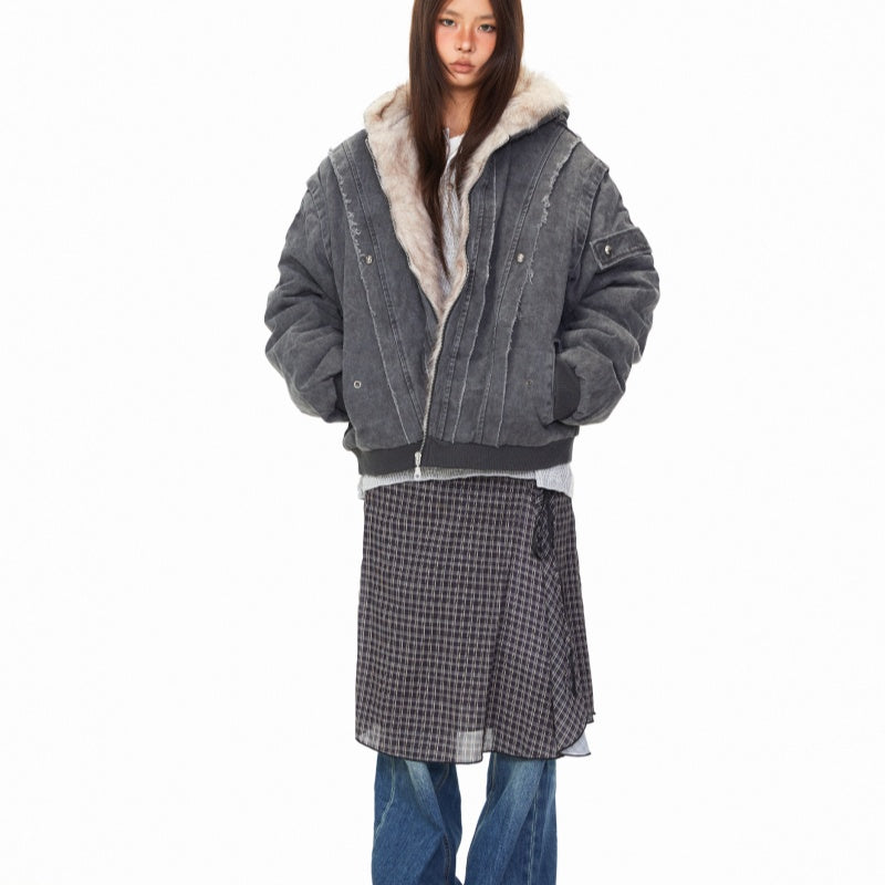 Lazy Thick Padded Hooded Winter Coat LuxuryLifeWay Online Store