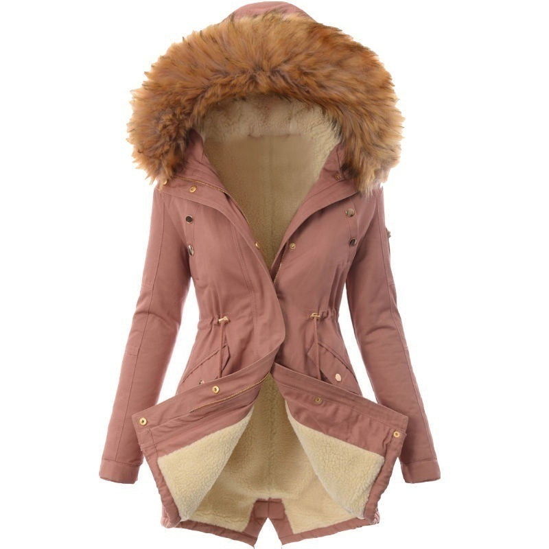 Slim Warm Hooded Padded Jacket for Women Pi-Mart