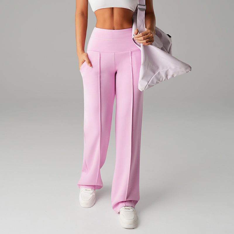 High-waisted Loose-fitting Wide-leg Womens Sweatpants NorixaFashion.com