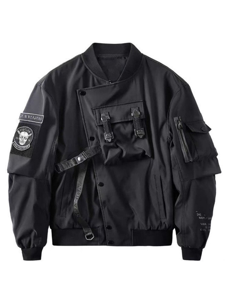 God of Death Techwear Bomber Jacket for Men Pi-Mart
