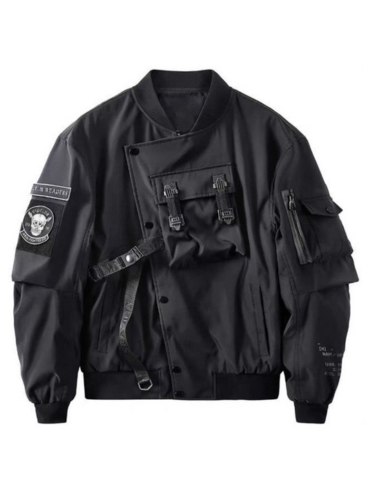 God of Death Techwear Bomber Jacket for Men Pi-Mart