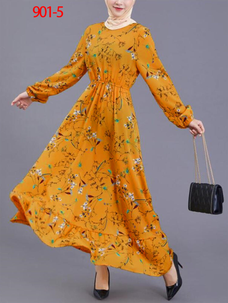 Women's Figure-flattering Floral A-line Skirt LadyShow.Store