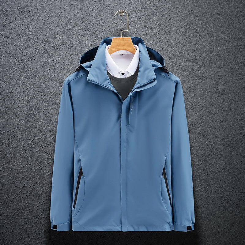 Single Men's Assault Jacket Outdoor Sports Waterproof Mountaineering Suit Trench Coat CJD