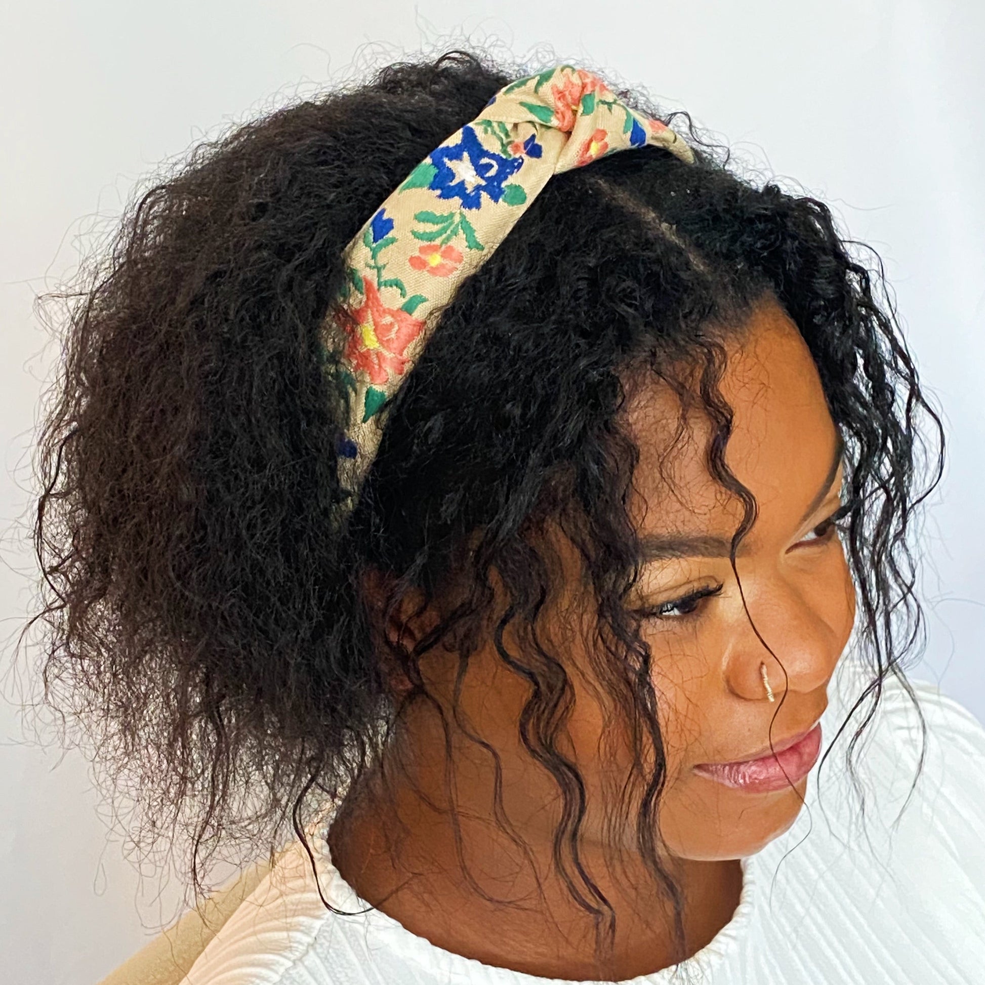 French Floral Embroidered Headband LadyShow.Store