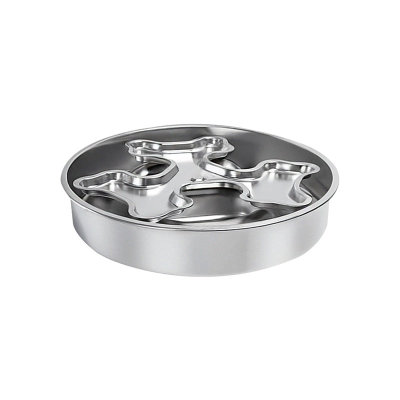 Stainless Steel Rotating Pet Bowl To Prevent Choking Pets Fashion