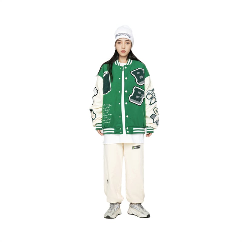 Casual Loose Trend Jacket for Heavy Industry Embroidery Pi-Mart