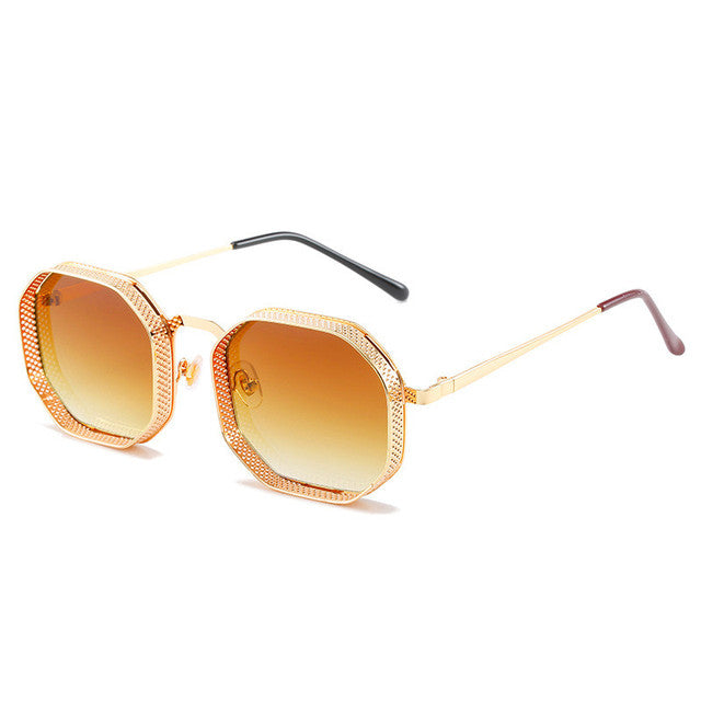 Polygon Hollow Frame Sun Glasses Pi-Mart