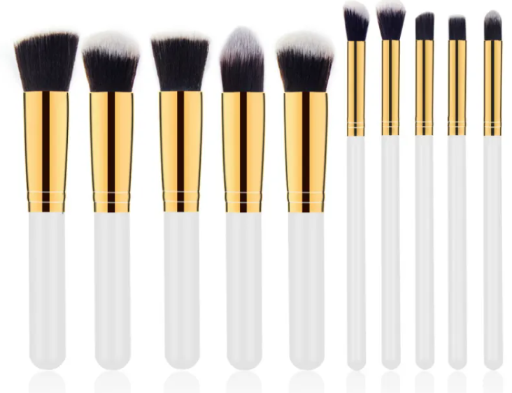 Elegant Wooden Handle Makeup Brush Set LadyShow.Store