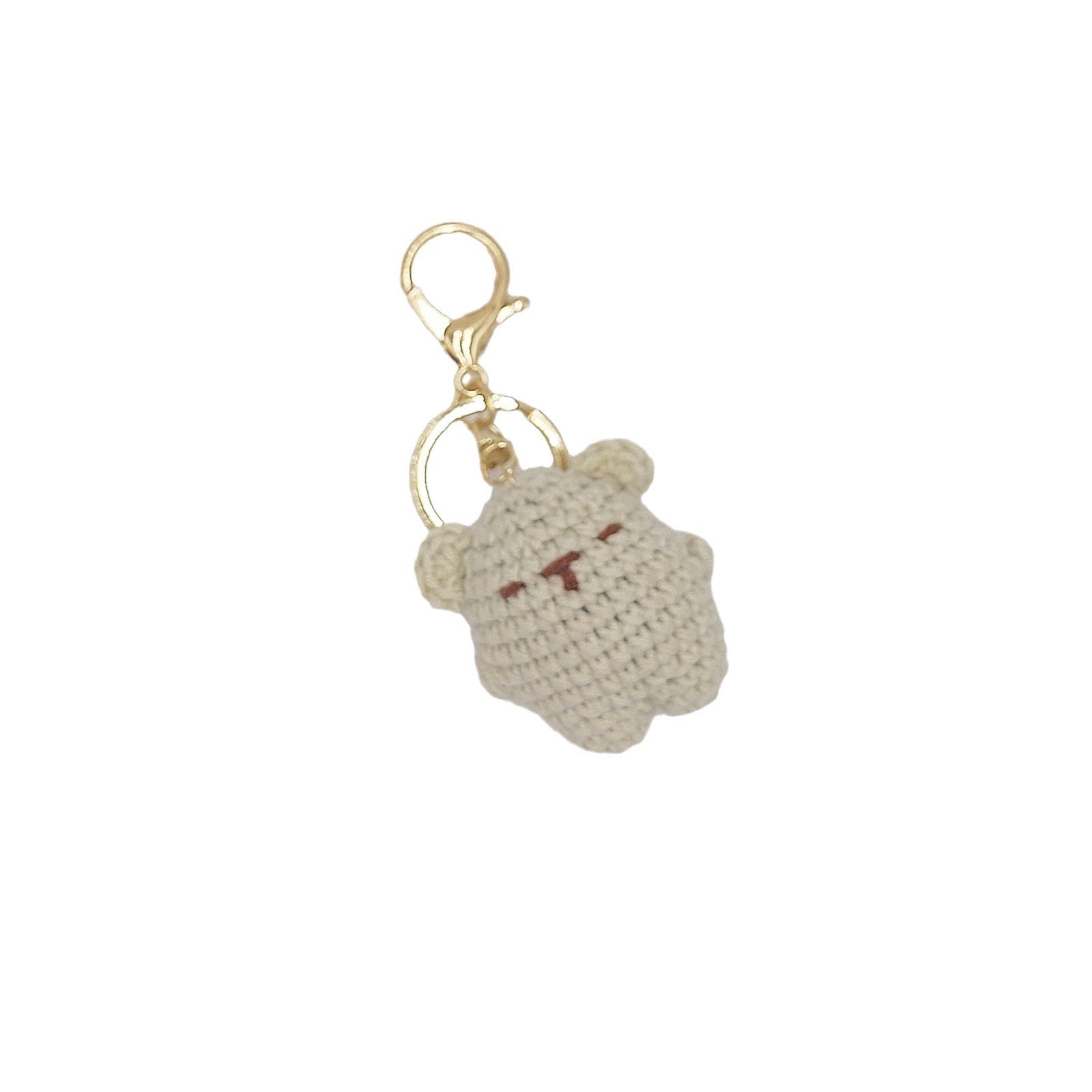 Cute Bear Pendant Handmade Woven Keychain LadyShow.Store