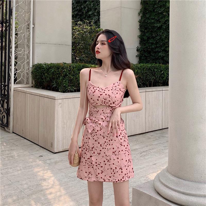 Fairy Floral Sling Dress NorixaFashion.com