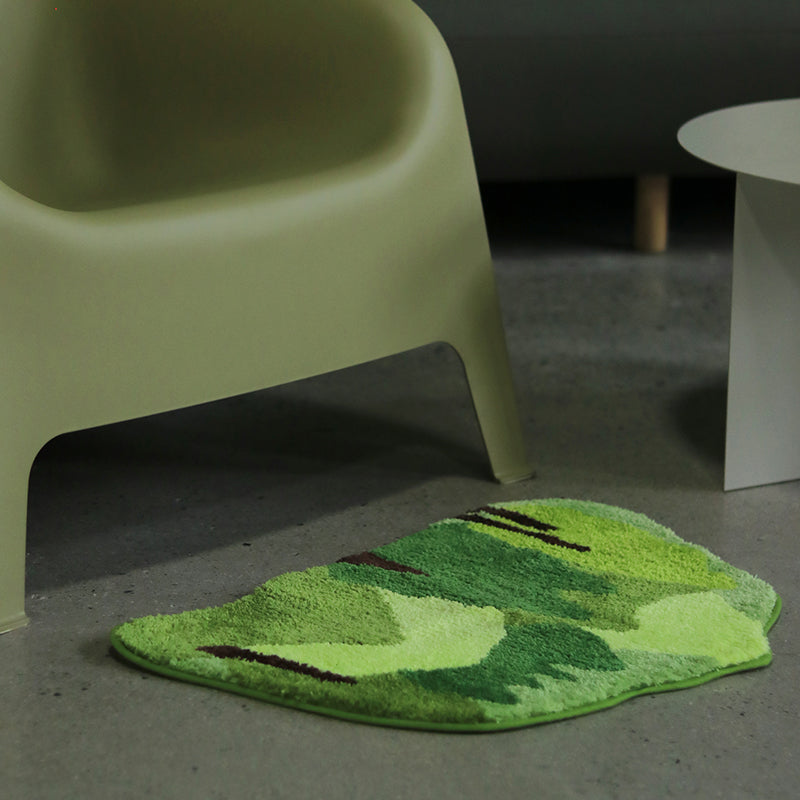 Non-slip Absorbent Green Bedroom Floor Mat