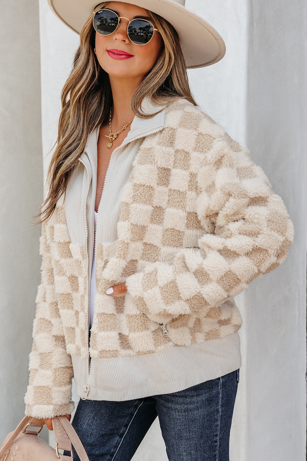 Emily Zip Up Collared Jacket LuxuryLifeWay Online Store