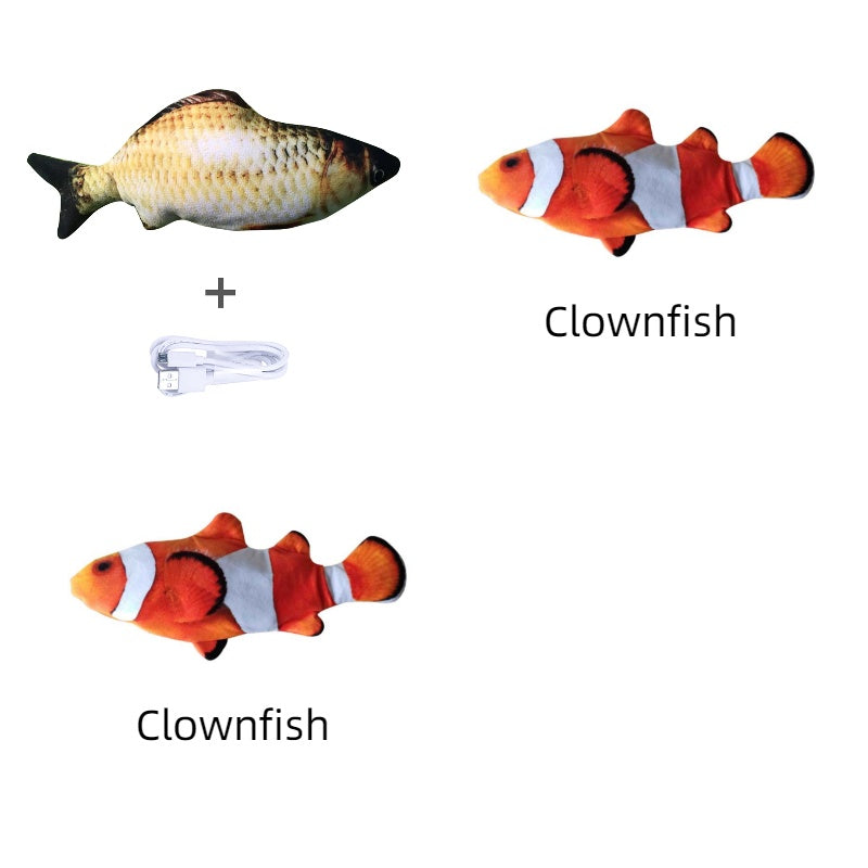 Without Cat Nip Version - Electric Jumping Fish Simulation Electric Fish Toy Pets Fashion