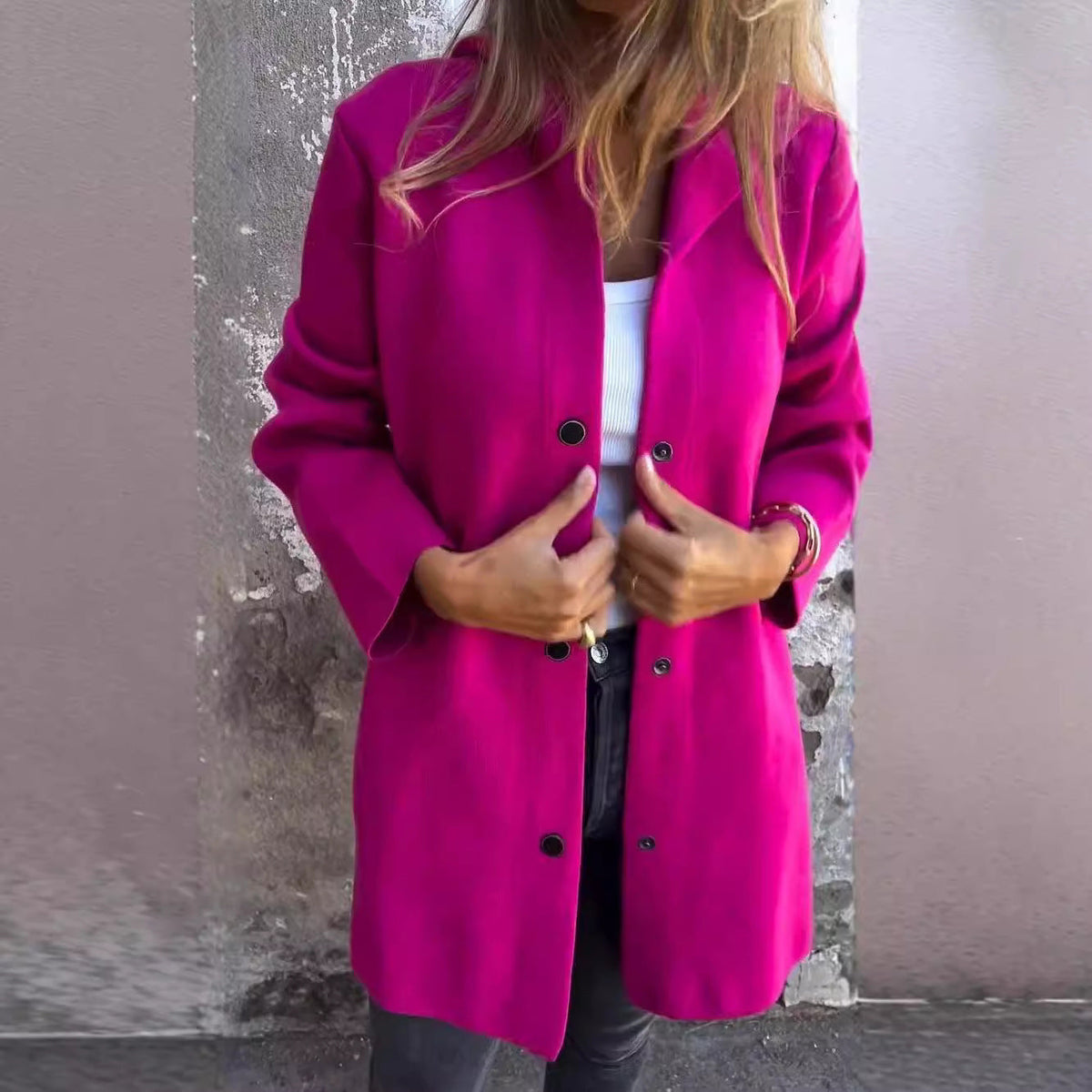 Cross-Border European And American 2026 Autumn And Winter New Fashion Long-Sleeve Solid Color Jacket For Women, Popular On Amazon And Aliexpress NorixaFashion.com