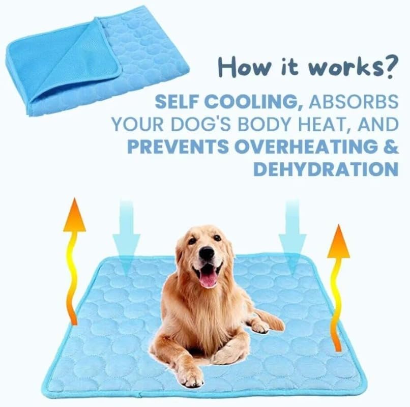 Pet Ice Silk Pad - Summer Cooling Pad For Sofa, Breathable And Anti-slip, Anti-biting Dog Bed Ice Pad, Summer Coolness Dog Pad Pets Fashion