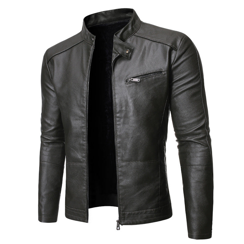 New European And American Men's Motorcycle Leather Jackets CJD