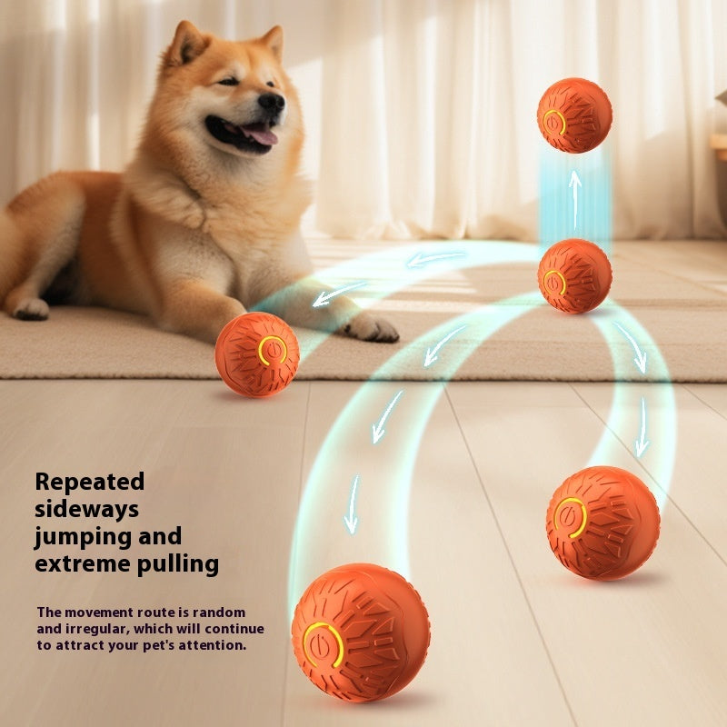 Pets Electric Jumping Ball Automatic Dog-teasing Luminous Pet Products Pets Dogs Training Products Ball Toys For Dogs Resistance Pets Fashion