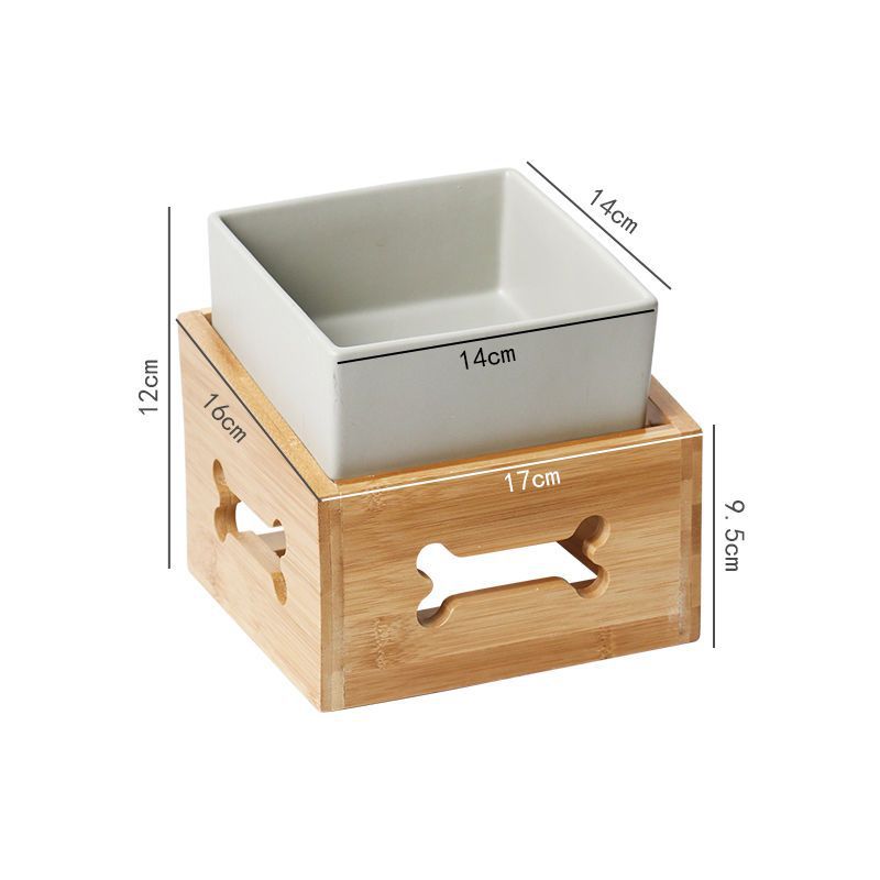 Large Capacity High Stand Ceramic Pet Bowl Pets Fashion