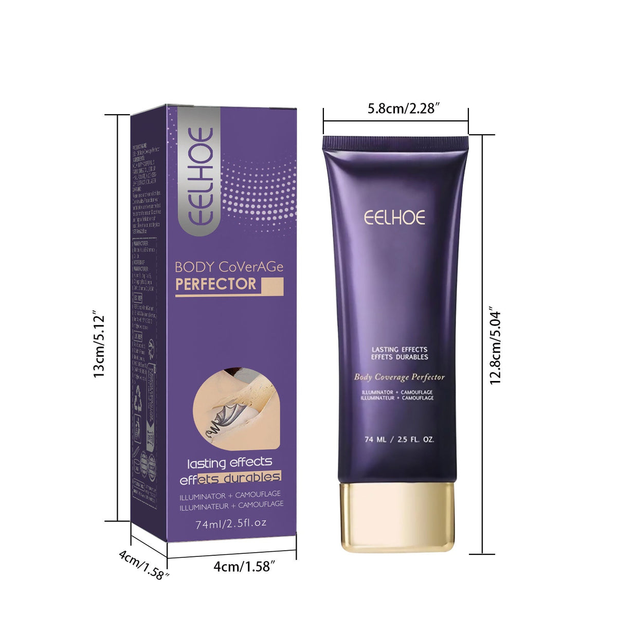 Body Concealer Repair Cream  Ivory White 74ml 1 Box Tri Light Beauty