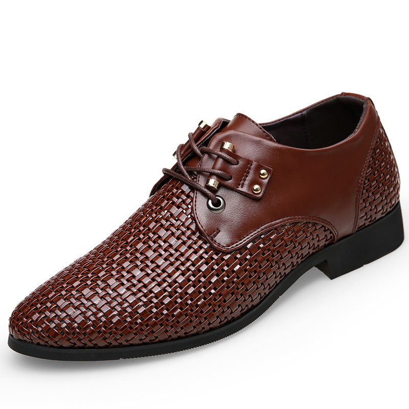 Hollow Men's Leather Shoes Best YouTube Store