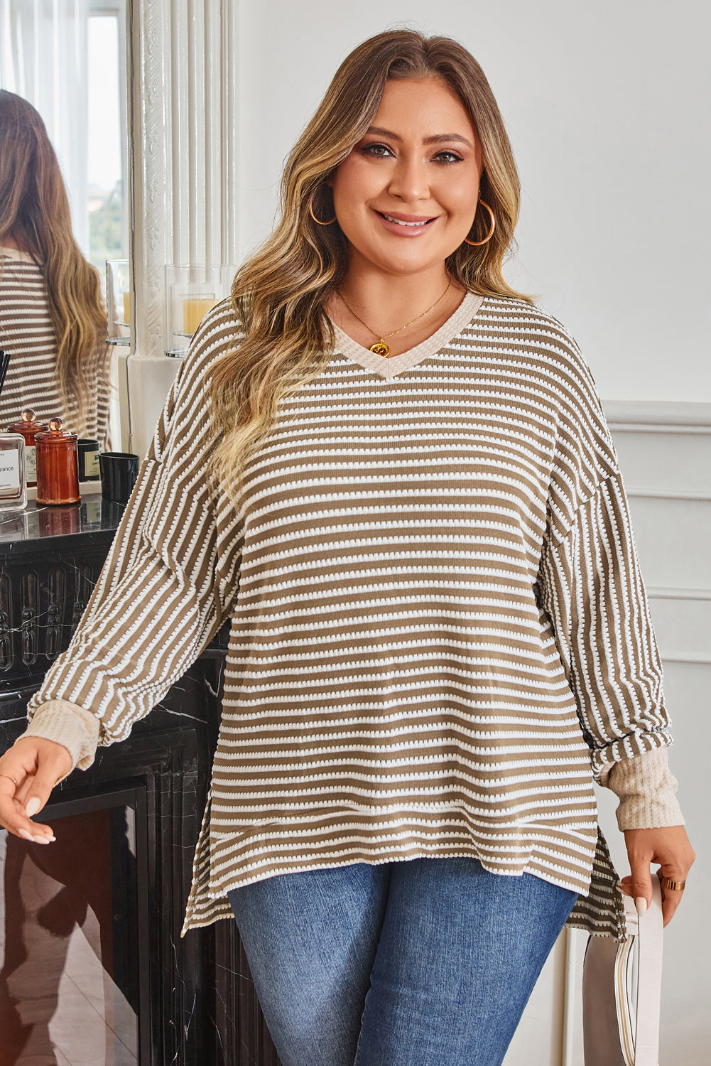 Lilianna Sleeve High Low PLUS Top LuxuryLifeWay Online Store